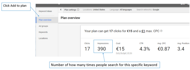 Google Keyword Planner Tutorial