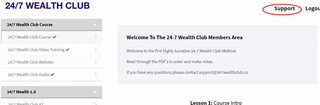 24-7 Wealth Club Review