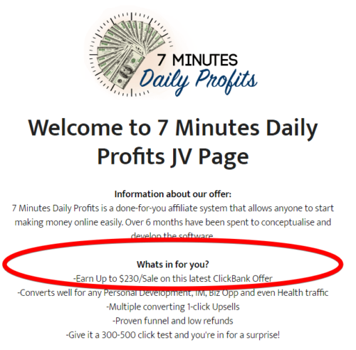 7 minutes daily profits
