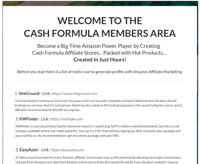 cash formula scam