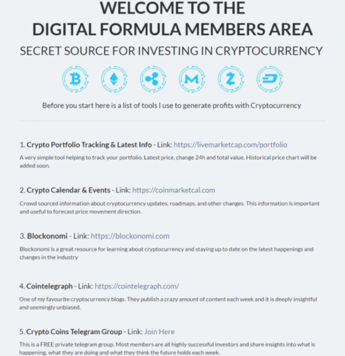 what is digital formula about