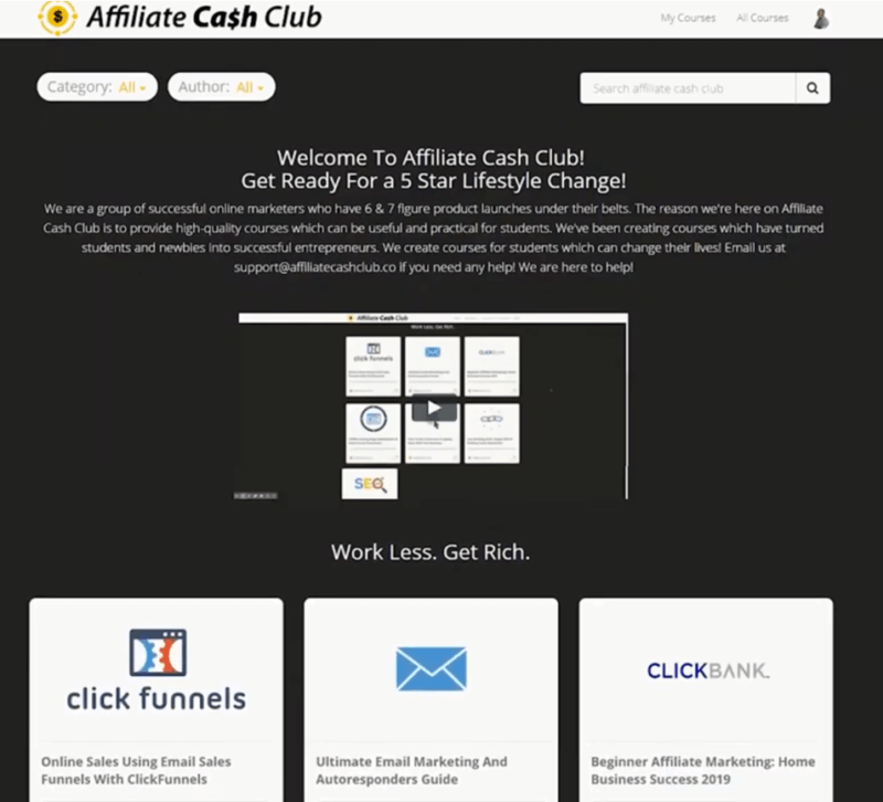 is affiliate cash club scam