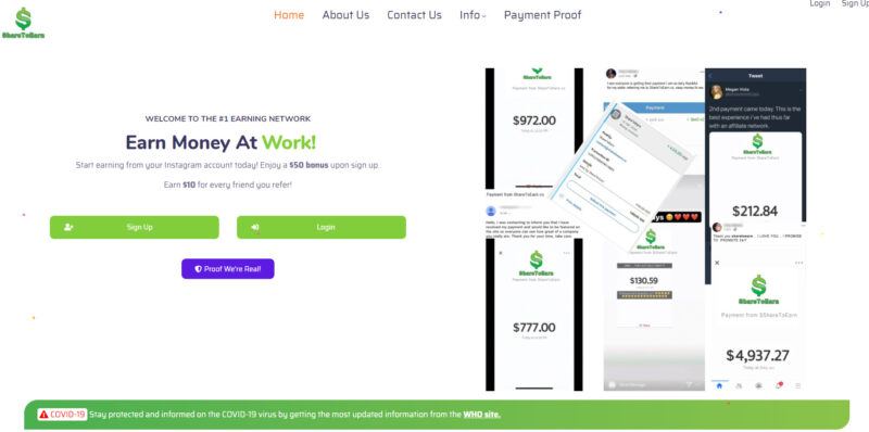 ShareToEarn Review