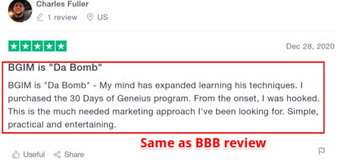 Billy Gene Marketing Review