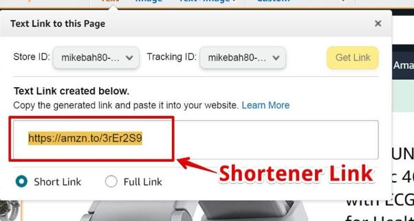 Amazon - Shortener Link