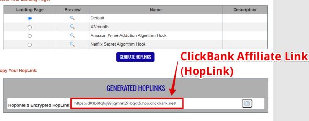 ClickBank Hoplink