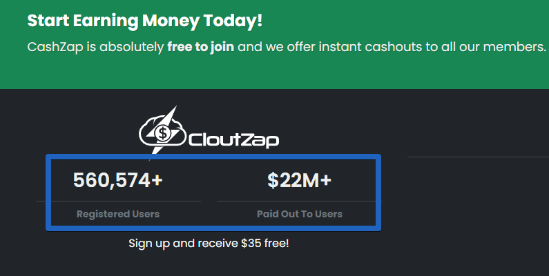 CloutZap - The number1 Earning Network - Number of users