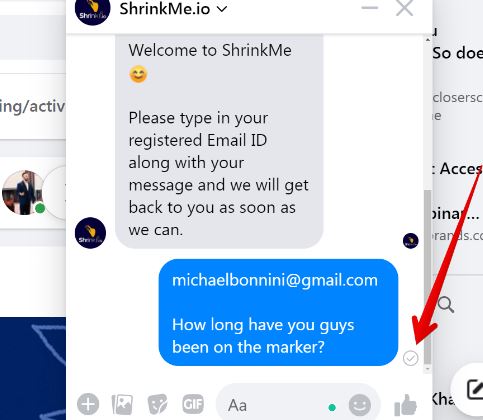 ShrinkMe - Facebook Messenger