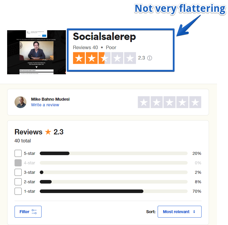 Socialsalerep Reviews - TrustPilot