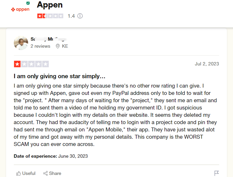 Appen review