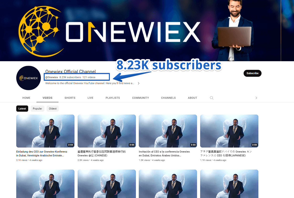 Onewiex Official YouTube Channel