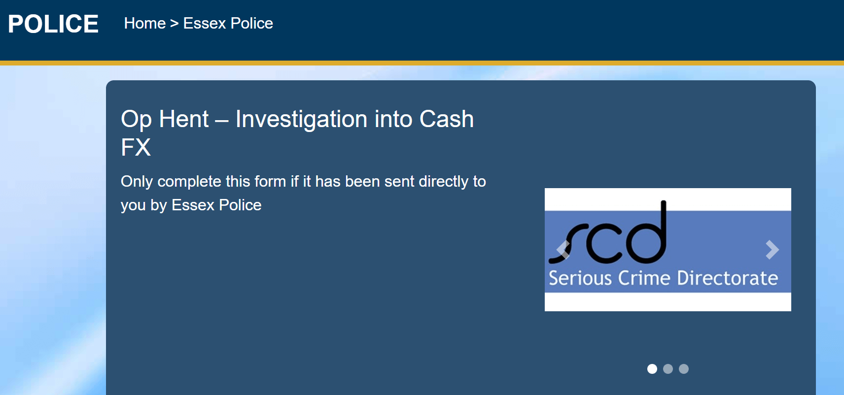 Cash FX Group Under Investigation