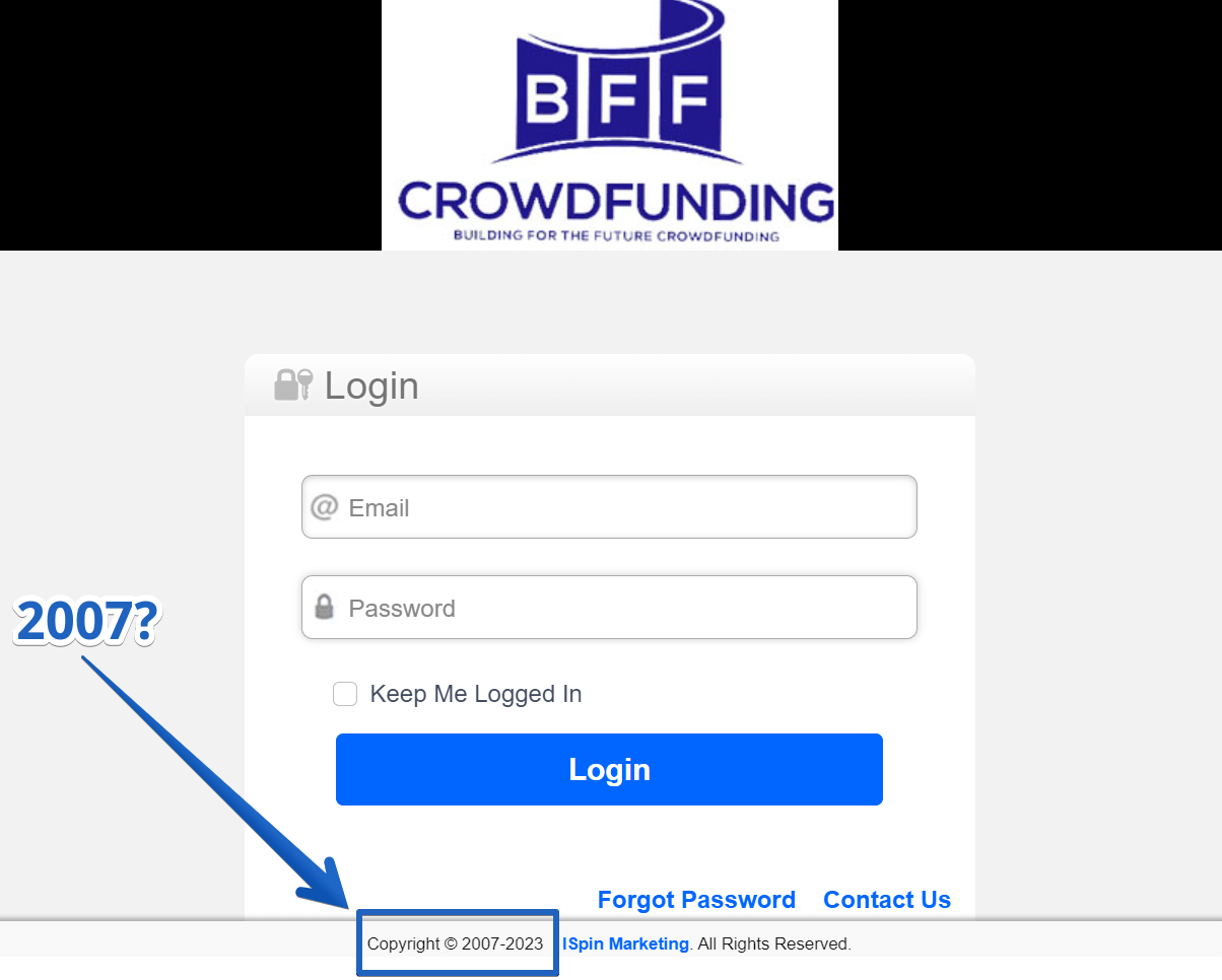 BFF Crowdfunding - 2007 - 2023