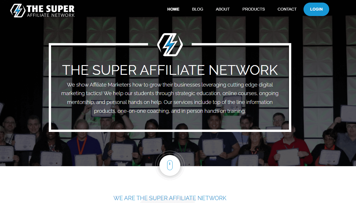 Super Affiliate Network - HomePage