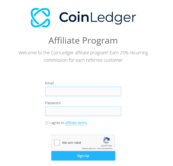 How To Sign Up for  The CoinLedger Affiliate Program