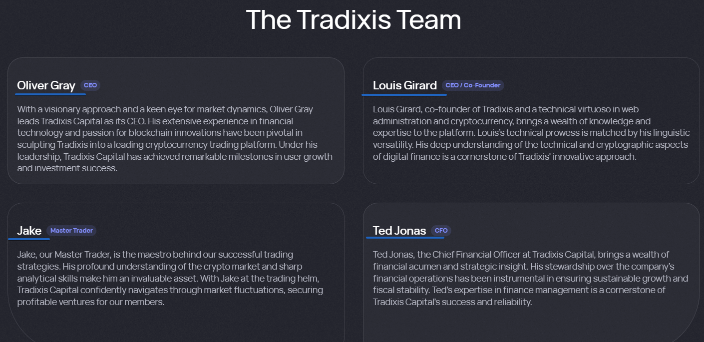 Tradixis Team