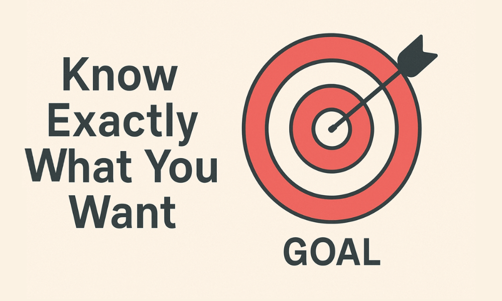Know what you want - Goal