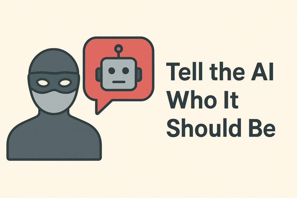 Tell the AI Who It Should Be